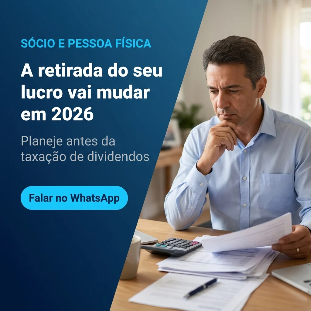 Fale no WhatsApp sobre a retirada de lucro do sócio em 2026